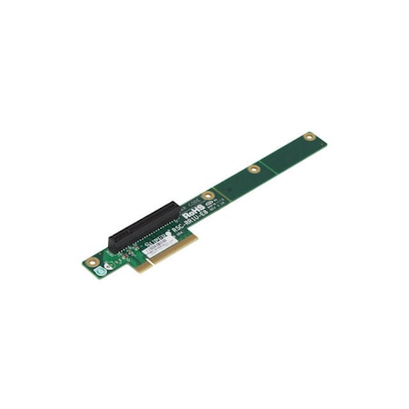 Supermicro Supermicro RSC-RR1U-E8 Left Slot 1-port Riser Card - 1 x PCI Express x8 - PCI Express - 1U Chasis RSC-RR1U-E8